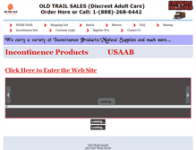 Tablet Screenshot of oldtrailsales.com